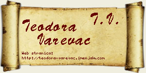 Teodora Varevac vizit kartica